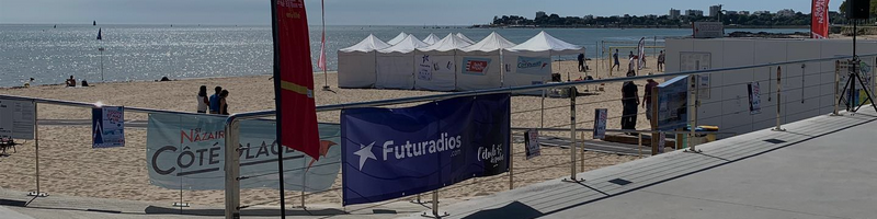 Futuradios en direct de la plage de Saint-Nazaire